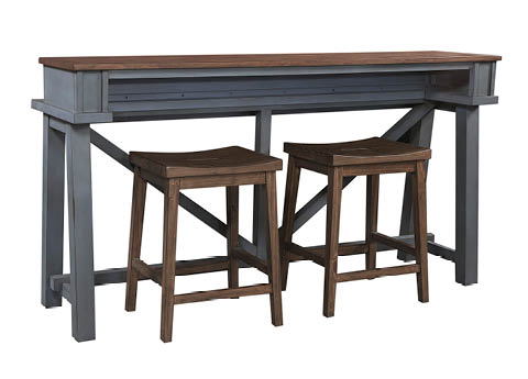 aspenhome Bar Tables and Stools - Pinebrook Console Bar Table w/Stools I629