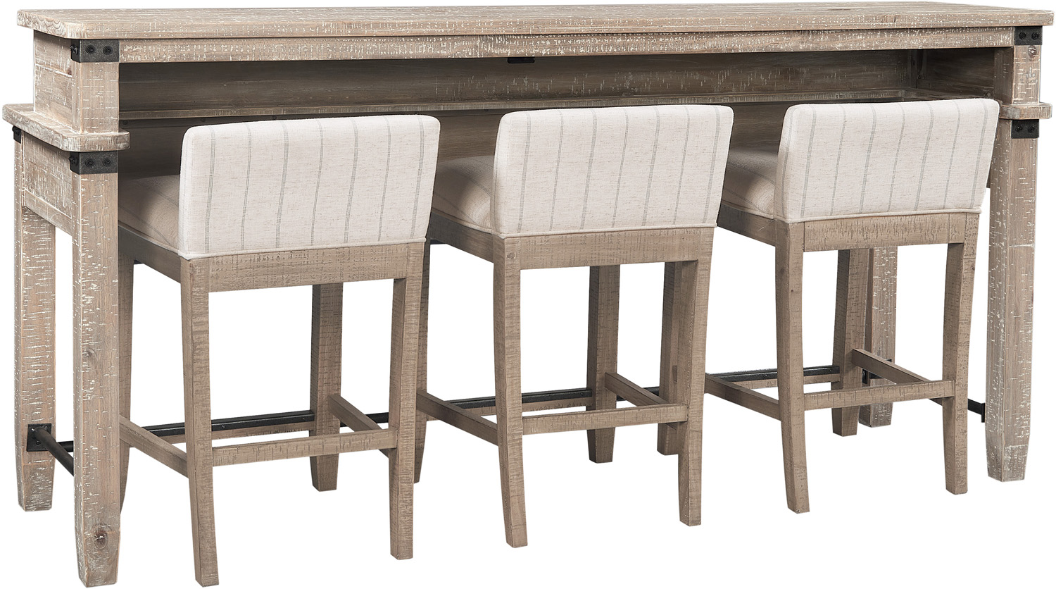 Foundry Console Bar Table w/ Stools