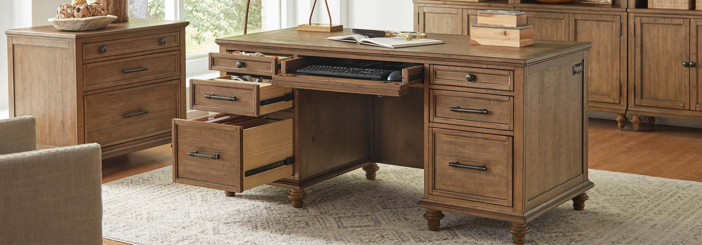Office | Desks - Credenza-Hutches | Category