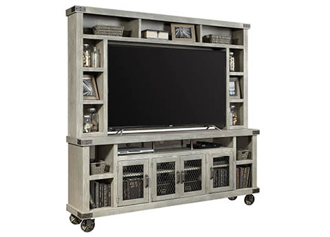 aspenhome DN84GRP - Industrial 85" Console & Hutch DN