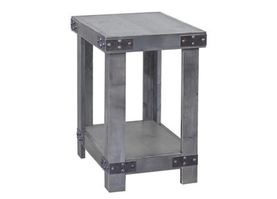 aspenhome DN913-GRY - Industrial Chairside Table DN