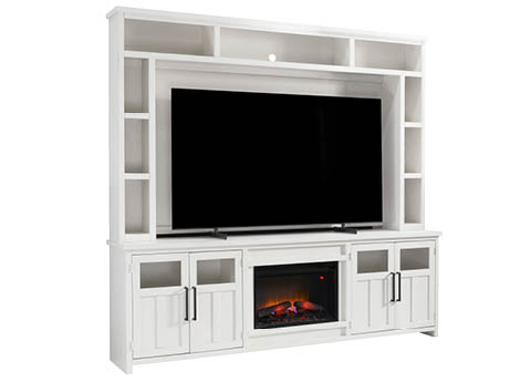 aspenhome TV Consoles-Hutches - Finnegan 98" Fireplace Console & Hutch DTT