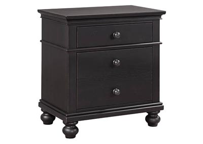 aspenhome I07-450-BLK - Oxford 2 Drawer Nightstand I07