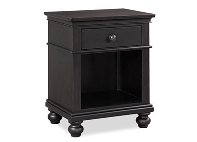 aspenhome I07-451N-BLK - Oxford 1 Drawer Nightstand I07