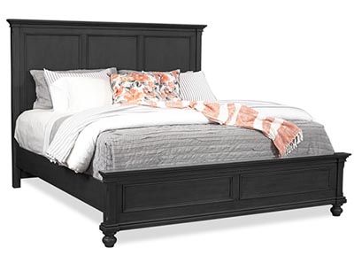 aspenhome Panel Bed - Rubbed Black