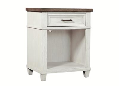 aspenhome 1 Drawer Nightstand - Aged Ivory