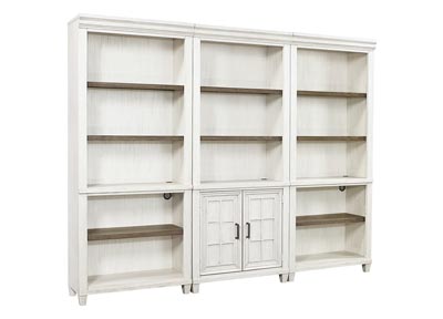 aspenhome Bookcase Wall - Aged Ivory