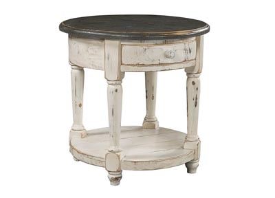 aspenhome Round End Table - Greywood