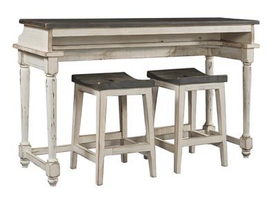 aspenhome Bar Tables and Stools - Hinsdale Console Bar Table w/ Two Stools I250