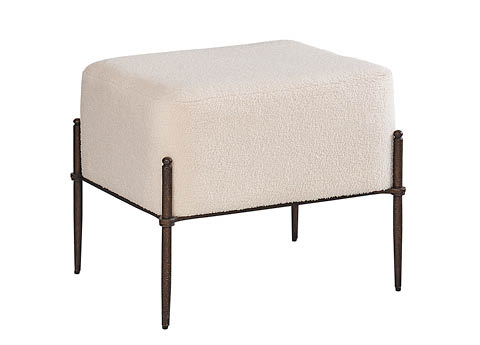 Shearling Natural Stool - Caroline / I3210