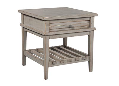aspenhome End Table - Weathered White