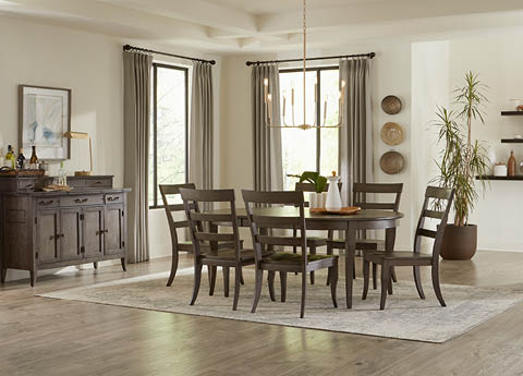 aspenhome I540-6000 - Blakely Round Dining Table & Chairs I540