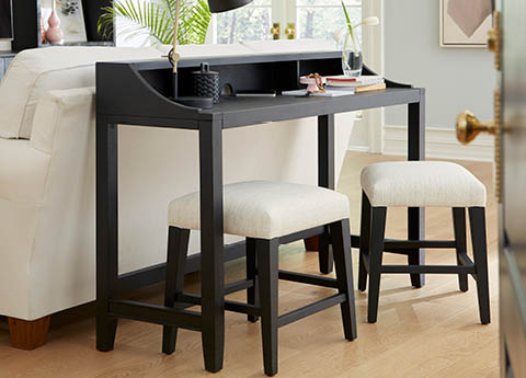 aspenhome Bar Tables and Stools - Camden Console Bar Table w/Stools I631