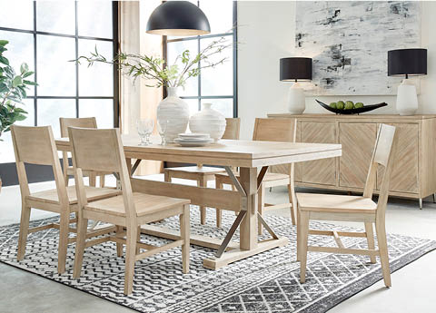 aspenhome I644-6030 - Maddox Dining Table & Side Chairs I644