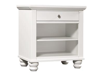 aspenhome ICB-451-WHT - Cambridge 1 Drawer Nightstand ICB