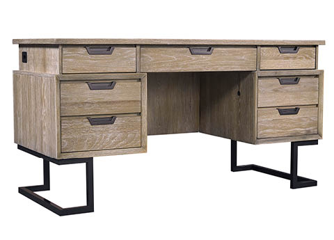 aspenhome IHP-304-KHA - Harper Point 66" Executive Desk IHP