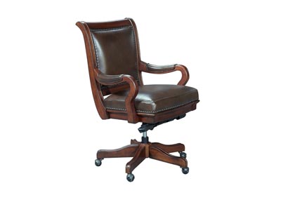 aspenhome Richmond Office Chair - Brown Burgundy