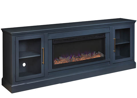 aspenhome MBB1970-BLK - Byron 98" Fireplace Console MBB
