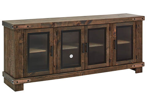aspenhome MO1250-MBL - Sawyer 79" Console w/ 4 Doors WDO