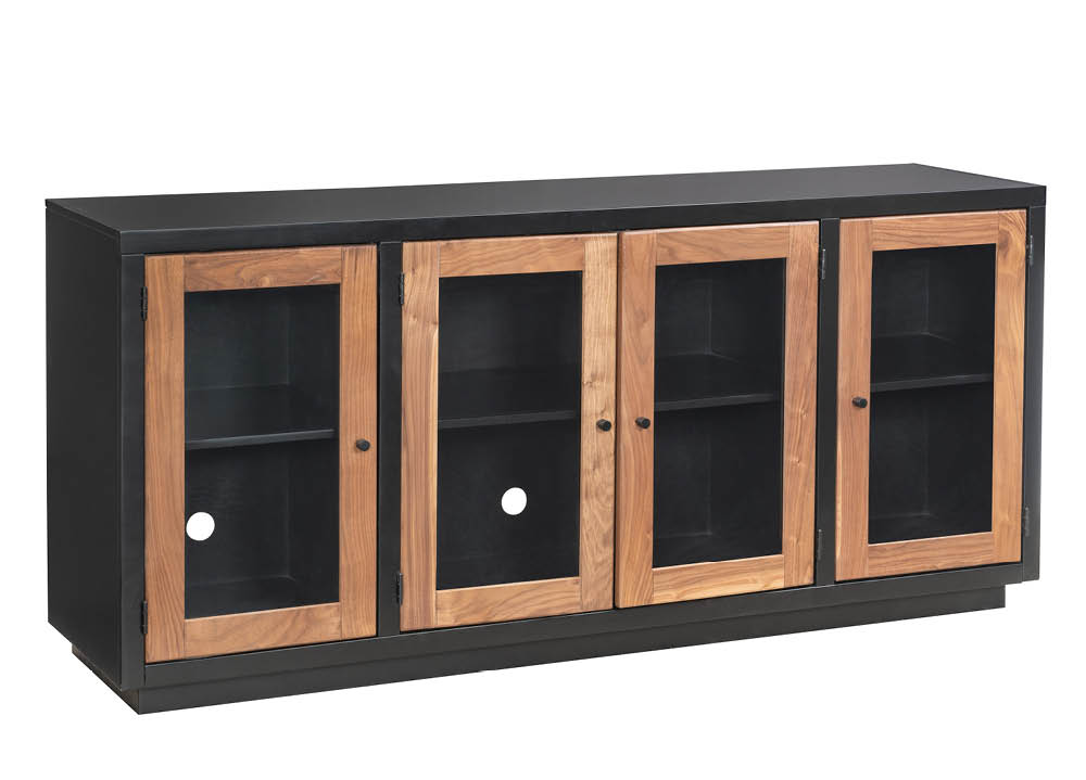 aspenhome MSS1240NWT-BLK - Chelsea 68" Console w/ 4 Doors MSS