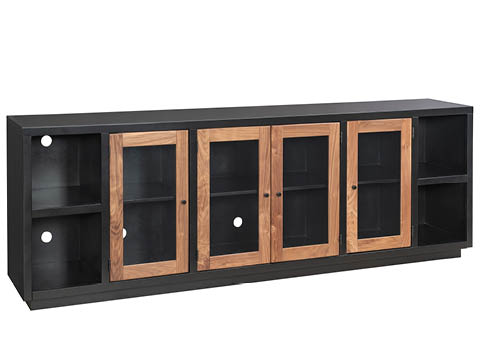 aspenhome MSS1270NWT-BLK - Chelsea 96" Console w/ 4 Doors MSS