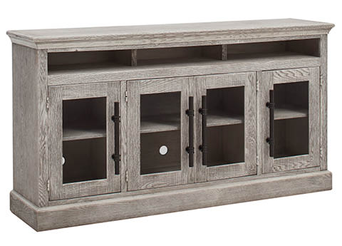 aspenhome WKM1255-SWH - Manchester 73" Highboy Console w/ 4 Doors WKM