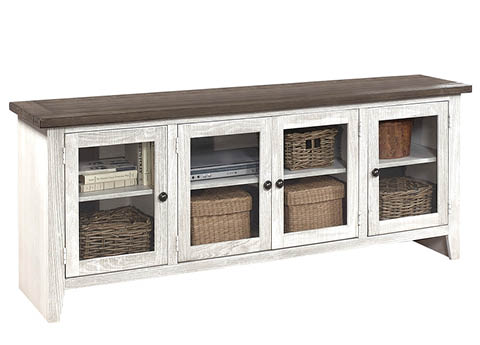 aspenhome WME1250-DWT - Eastport 74" Console w/ 4 Doors WME