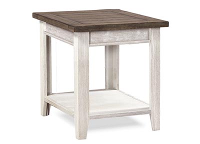 aspenhome End Table - Drifted White