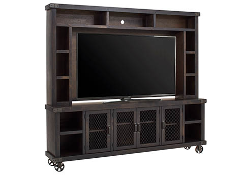 aspenhome TV Consoles-Hutches - Industrial 96" Console & Hutch DN